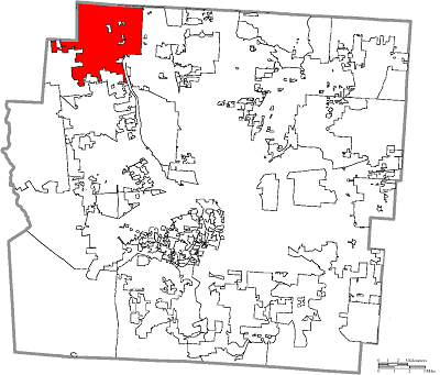 Map of Dublin, Ohio