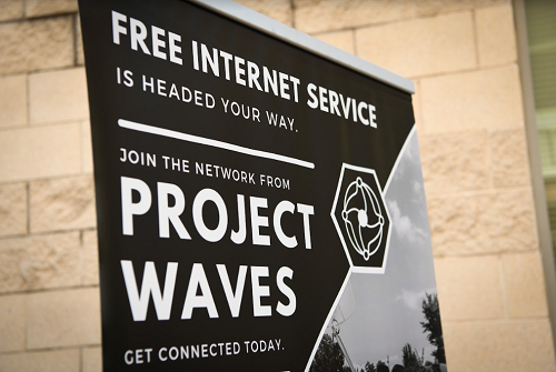 Project Waves sign