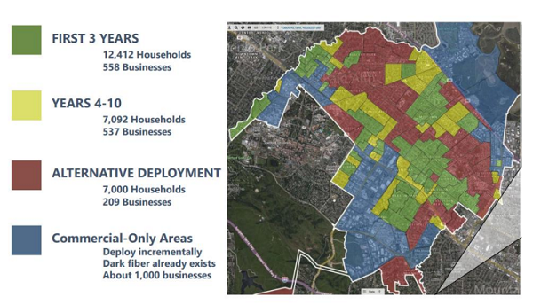 Palo Alto Fiber Construction Map