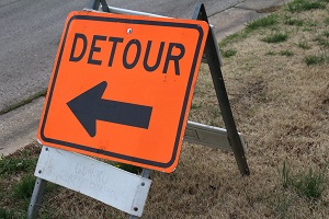 Detour sign
