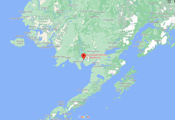 Nushagak Electric & Telephone Cooperative location map