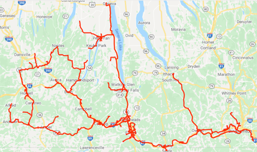 Southern Tier Network map