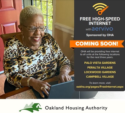 Oakland Housing Authority Free Internet flyer