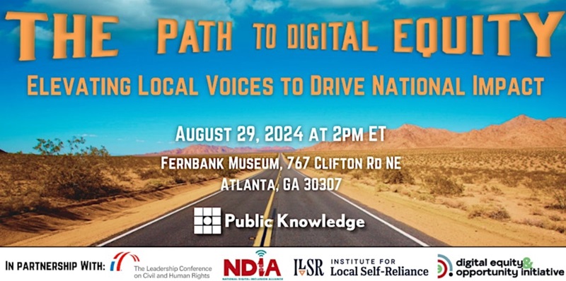 Path to Digital Equity Event flyer