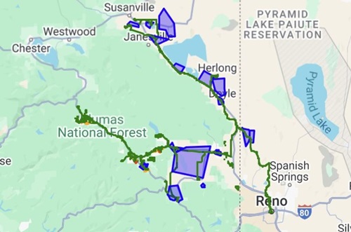 Plumas-Sierra Telcom fiber map