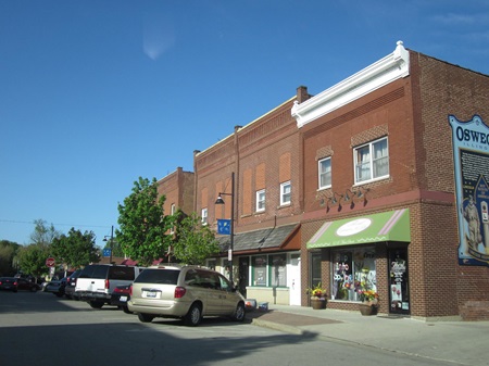 Downtown Oswego in Kendall County IL