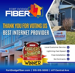 Fort Dodge Fiber Readers Choice Award flyer