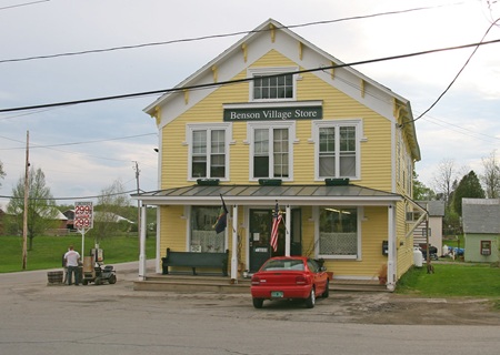 Benson VT village story inside a yellow shingled house