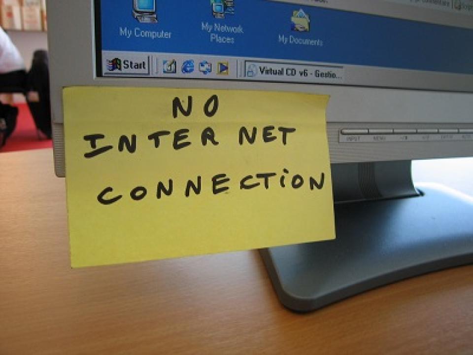 No Internet Connection sticky