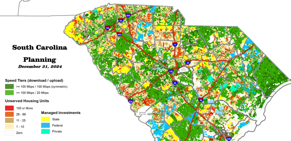 SC Broadband Planning Map