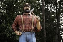 Paul Bunyan Statue in Jenkins, MN