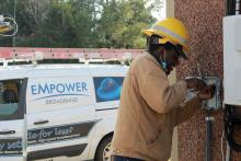 Mecklenburg Electric Cooperative fiber install