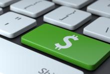 Money Sign button on computer keyboard