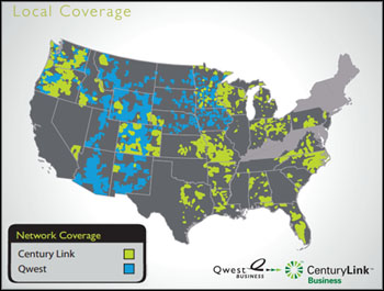 CenturyLink Map