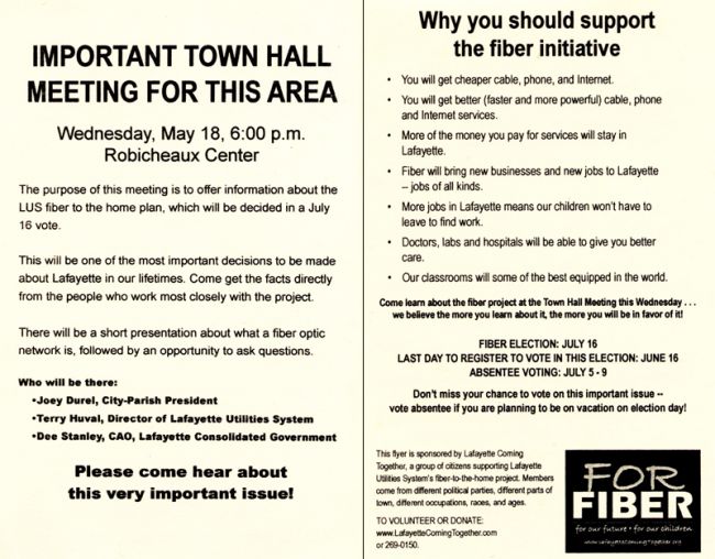 2005 Lafayette Referendum Flyer